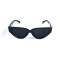 Унисекс сонцезащитные очки 13335 чёрные с чёрной линзой . Photo 2
