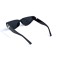 Унисекс сонцезащитные очки 13335 чёрные с чёрной линзой . Photo 3