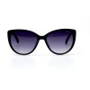 Жіночі сонцезахисні окуляри 10829 чорні з чорною лінзою 