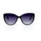 Женские сонцезащитные очки 10829 чёрные с чёрной линзой . Photo 2