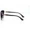 Женские сонцезащитные очки 10829 чёрные с чёрной линзой . Photo 3