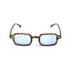 Унисекс сонцезащитные очки 13343 леопардовые с синей линзой 