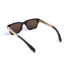Унісекс сонцезахисні окуляри 13346 коричневі з коричневою лінзою 