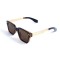 Унисекс сонцезащитные очки 13346 коричневые с коричневой линзой . Photo 1