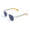 Унисекс сонцезащитные очки 13347 прозрачные с чёрной линзой . Photo 1