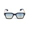 Унисекс сонцезащитные очки 13348 чёрные с синей градиент линзой . Photo 2