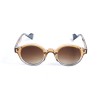Унисекс сонцезащитные очки 13351 коричневые с коричневой линзой 
