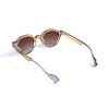 Унісекс сонцезахисні окуляри 13351 коричневі з коричневою лінзою 