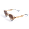 Унісекс сонцезахисні окуляри 13351 коричневі з коричневою лінзою 