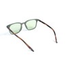 Унисекс сонцезащитные очки 13358 бежевые с коричневой линзой 