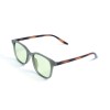 Унісекс сонцезахисні окуляри 13358 бежеві з коричневою лінзою 