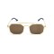 Унісекс сонцезахисні окуляри 13362 золоті з коричневою лінзою . Photo 2