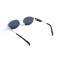 Унісекс сонцезахисні окуляри 13366 срібні з чорною лінзою . Photo 3