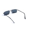 Унісекс сонцезахисні окуляри 13369 чорні з чорною лінзою 