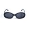 Унисекс сонцезащитные очки 13372 чёрные с чёрной линзой . Photo 2