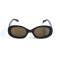 Унисекс сонцезащитные очки 13373 чёрные с коричневой линзой . Photo 2