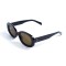 Унисекс сонцезащитные очки 13373 чёрные с коричневой линзой . Photo 1