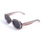 Унисекс сонцезащитные очки 13374 коричневые с чёрной линзой . Photo 1