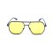 Унисекс сонцезащитные очки 13377 чёрные с жёлтой линзой . Photo 2