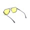 Унисекс сонцезащитные очки 13377 чёрные с жёлтой линзой . Photo 3
