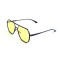 Унисекс сонцезащитные очки 13377 чёрные с жёлтой линзой . Photo 1