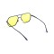 Унисекс сонцезащитные очки 13378 серые с жёлтой линзой . Photo 3