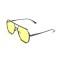 Унисекс сонцезащитные очки 13378 серые с жёлтой линзой . Photo 1