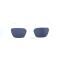 Унисекс сонцезащитные очки 13379 белые с чёрной линзой . Photo 2