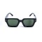 Унисекс сонцезащитные очки 13381 чёрные с зелёной линзой . Photo 2
