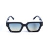 Унисекс сонцезащитные очки 13382 чёрные с темно-синий градиент линзой 