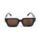 Унісекс сонцезахисні окуляри 13383 коричневі з коричневою лінзою . Photo 2