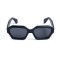 Унисекс сонцезащитные очки 13386 чёрные с чёрной линзой . Photo 2