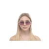 Жіночі сонцезахисні окуляри 10834 золоті з рожевою лінзою 