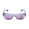 Унисекс сонцезащитные очки 13389 серые с розовой линзой 
