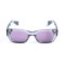 Унисекс сонцезащитные очки 13389 серые с розовой линзой . Photo 2