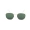 Унисекс сонцезащитные очки 13406 золотые с зелёной линзой . Photo 2