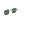 Унісекс сонцезахисні окуляри 13406 золоті з зеленою лінзою 