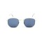 Унісекс сонцезахисні окуляри 13409 золоті з чорною лінзою . Photo 2