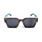 Унисекс сонцезащитные очки 13410 леопардовые с чёрной линзой . Photo 2
