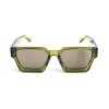 Унісекс сонцезахисні окуляри 13411 зелені з коричневою лінзою 
