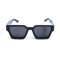 Унисекс сонцезащитные очки 13413 чёрные с чёрной линзой . Photo 2