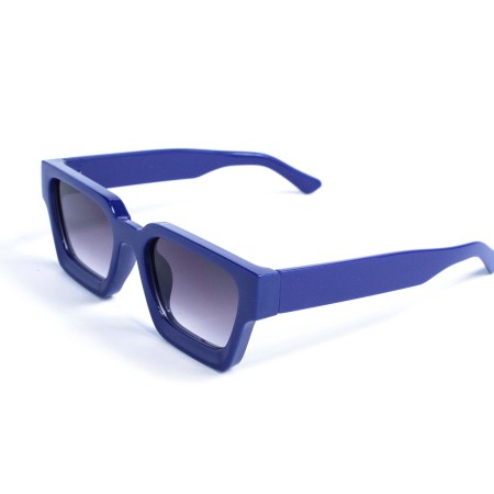 Унисекс сонцезащитные очки 13414 синие с темно-синий линзой 