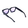 Унисекс сонцезащитные очки 13415 чёрные с фиолетовой линзой 