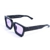 Унисекс сонцезащитные очки 13415 чёрные с фиолетовой линзой 