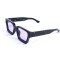 Унисекс сонцезащитные очки 13415 чёрные с фиолетовой линзой . Photo 1