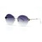 Женские сонцезащитные очки 10837 с чёрной линзой . Photo 1