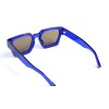 Унисекс сонцезащитные очки 13416 синие с коричневой линзой 