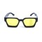 Унисекс сонцезащитные очки 13417 чёрные с жёлтой линзой . Photo 2