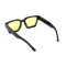 Унисекс сонцезащитные очки 13417 чёрные с жёлтой линзой . Photo 3