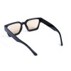 Унисекс сонцезащитные очки 13418 чёрные с коричневой линзой 